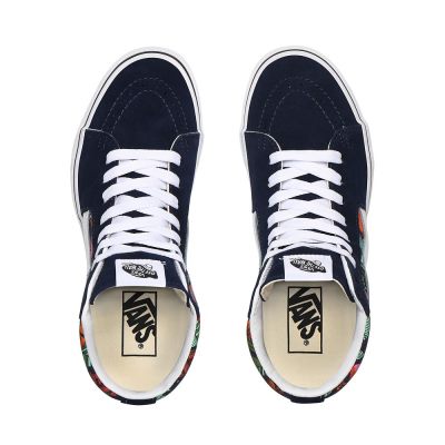 Vans Multi Tropic Sk8-Hi - Kadın Bilekli Ayakkabı (Mavi)
